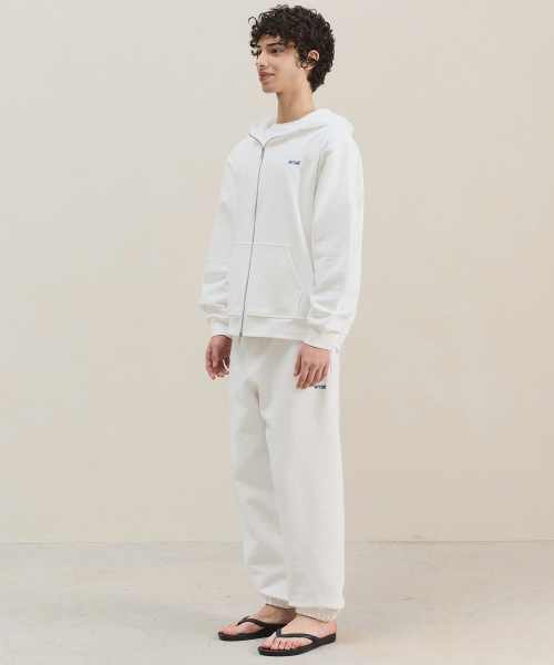 2Way Basic Zip-Up / White