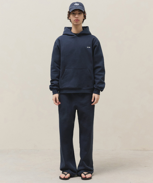 Basic Logo Hoodie / Navy