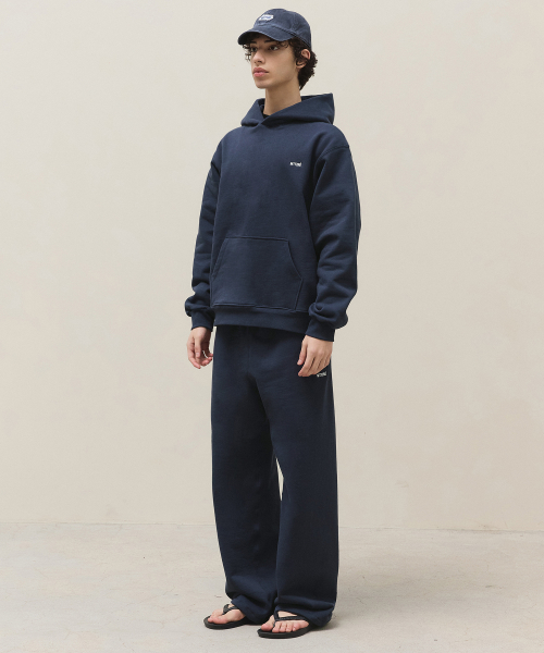 Basic Logo Hoodie / Navy