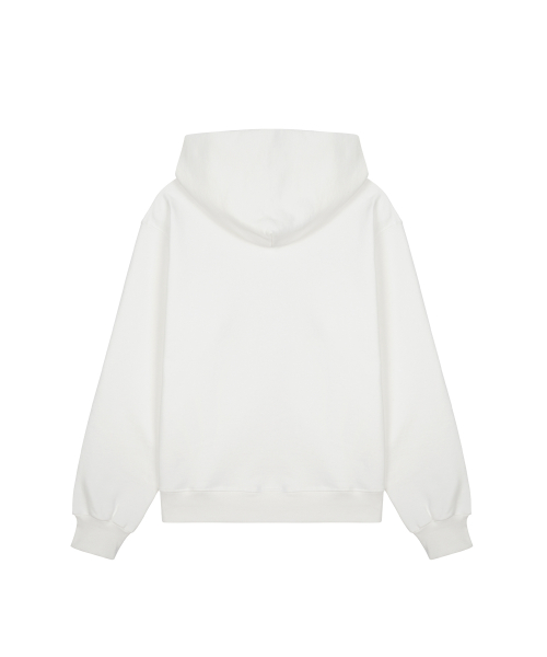 Basic Logo Hoodie / White