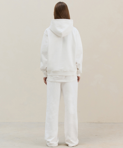 Basic Logo Hoodie / White