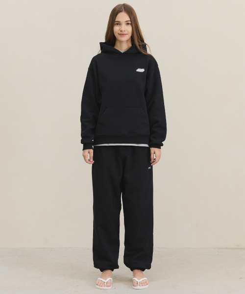 Stichi Logo Hoodie / Black