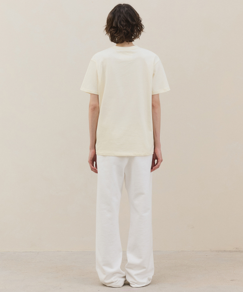 Basic Logo T-shirt / Light Yellow