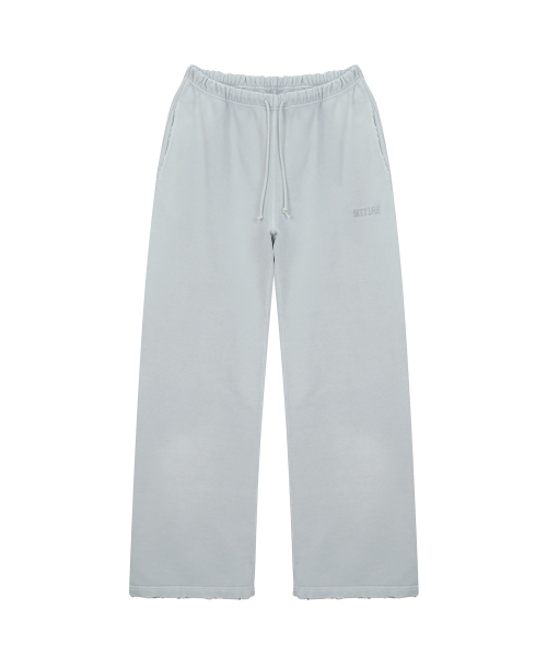 VTG WASHED STRAIGHT SWEAT PANTS / LIGHT GRAY