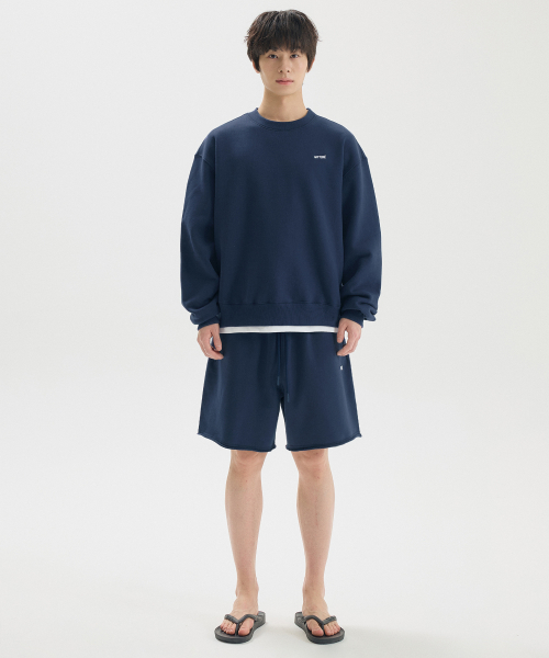 BASIC LOGO SWEATSHIRT / NAVY