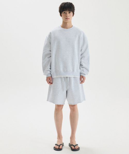 BASIC LOGO SWEATSHIRT / LIGHT GRAY
