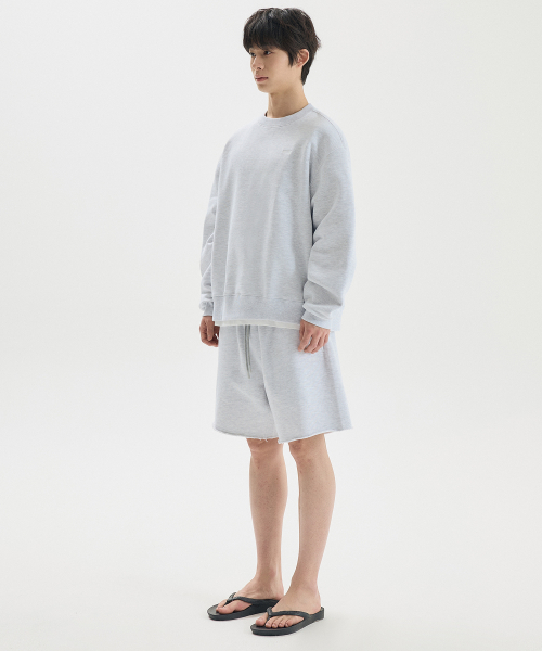 BASIC LOGO SWEATSHIRT / LIGHT GRAY