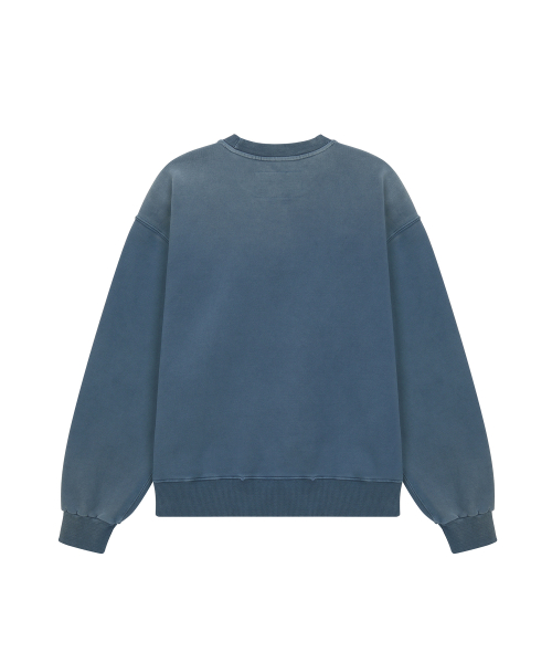 ME WASHED OVERLAY SWEATSHIRT / NAVY