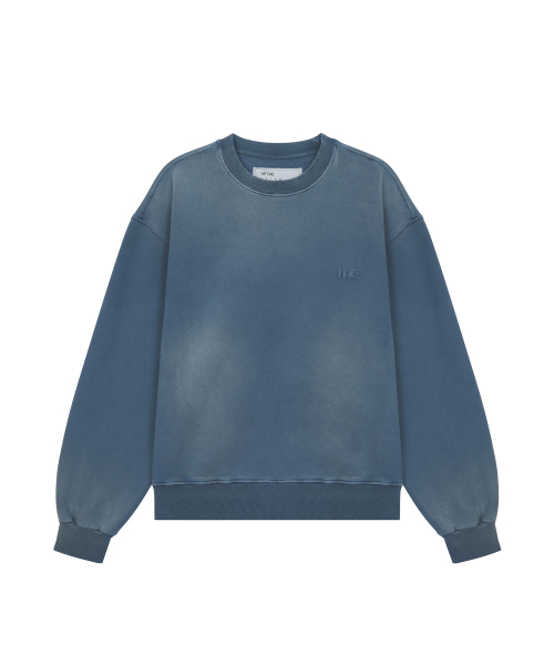 ME WASHED OVERLAY SWEATSHIRT / NAVY