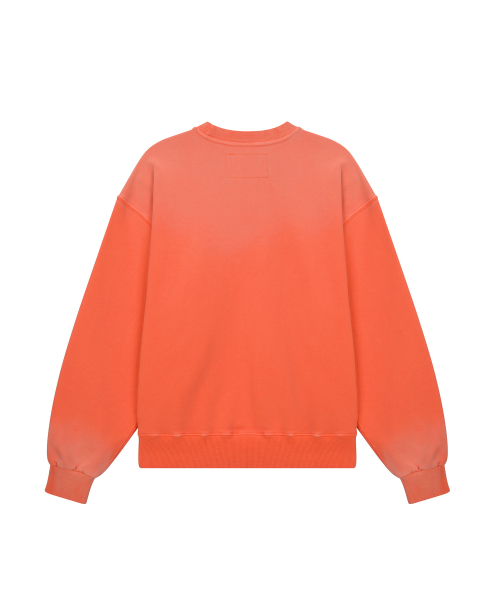 ME WASHED OVERLAY SWEATSHIRT / ORANGE