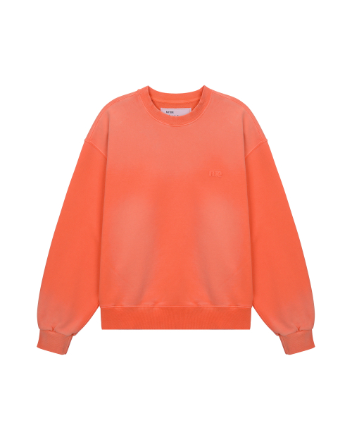 ME WASHED OVERLAY SWEATSHIRT / ORANGE