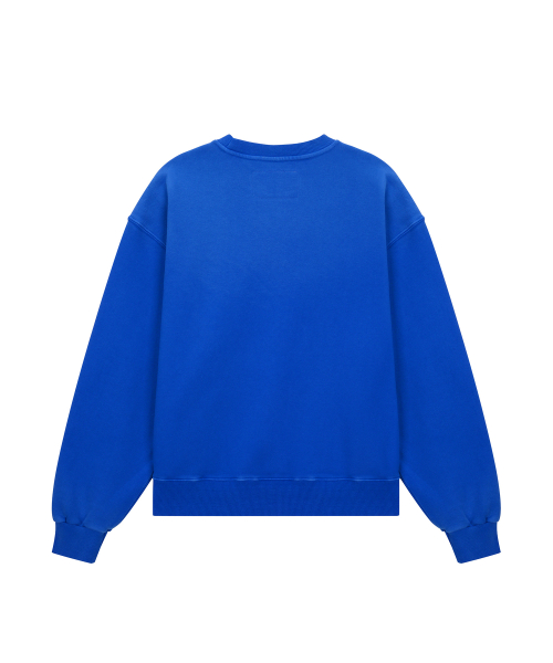 ME WASHED OVERLAY SWEATSHIRT / BLUE
