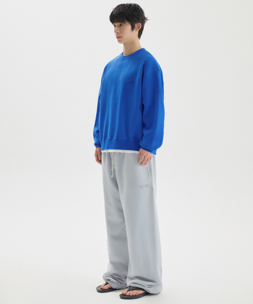 ME WASHED OVERLAY SWEATSHIRT / BLUE