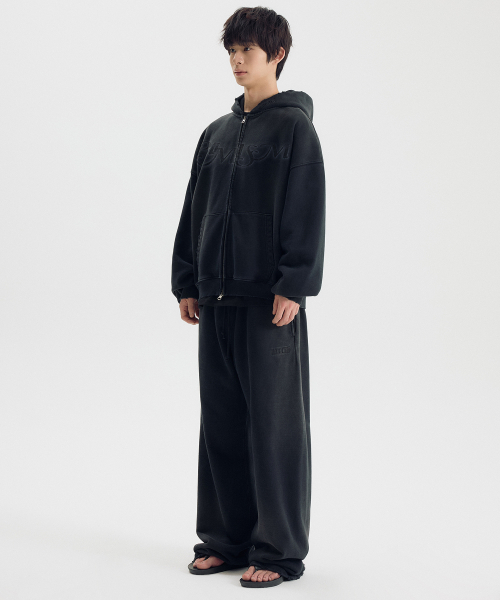 OPTIMISM VTG WASHED 2WAY ZIP-UP / BLACK