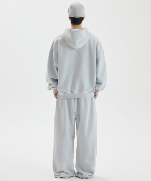 OPTIMISM VTG WASHED 2WAY ZIP-UP / LIGHT GRAY