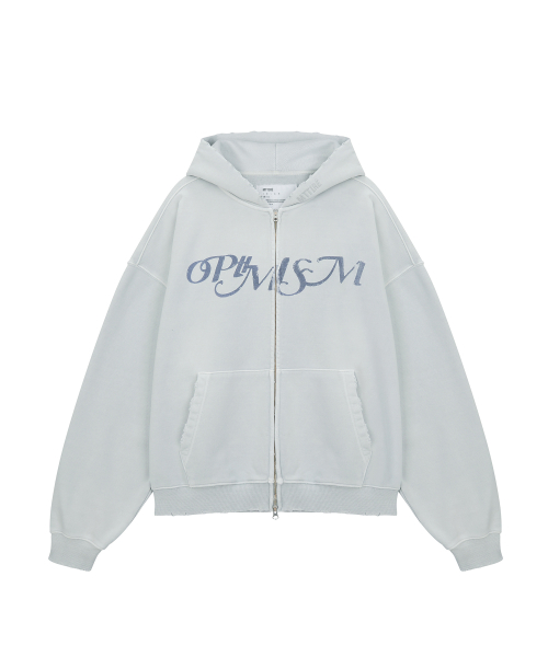 OPTIMISM VTG WASHED 2WAY ZIP-UP / LIGHT GRAY