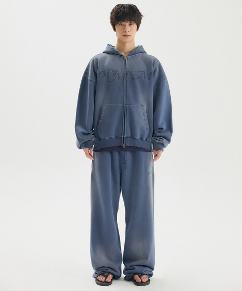 OPTIMISM VTG WASHED 2WAY ZIP-UP / NAVY
