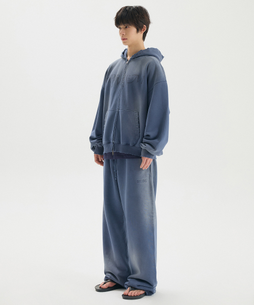 OPTIMISM VTG WASHED 2WAY ZIP-UP / NAVY