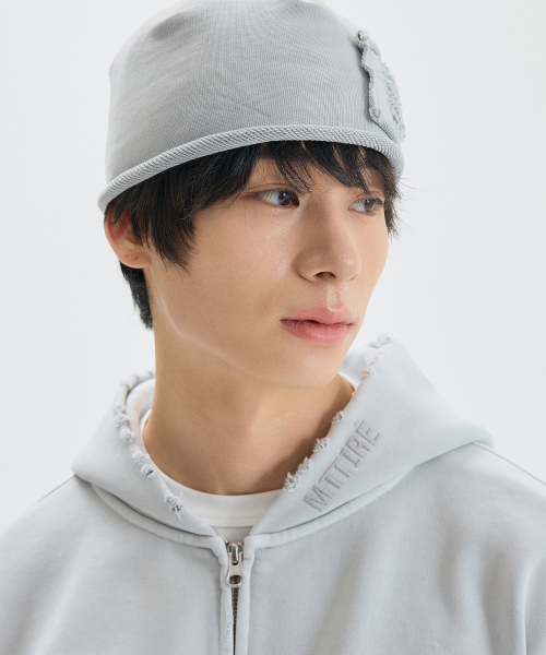 DESTROYED VTG WASHED BEANIE / LIGHT GRAY
