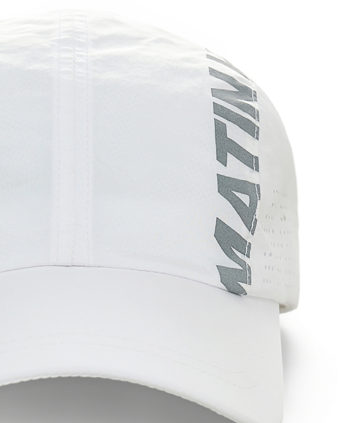 MESH LOGO SPORTY CAP IN WHITE