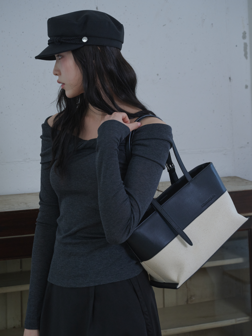 Bella Leather Canvas Bag