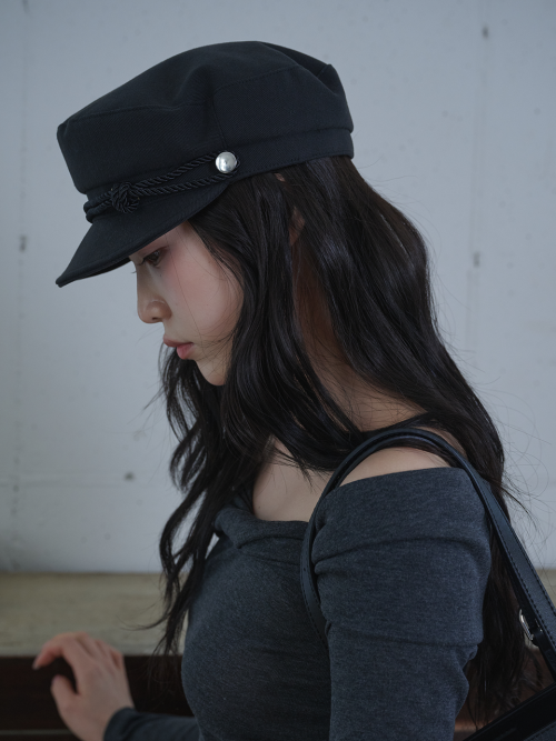 Knotted Rope Marin Cap (Black)
