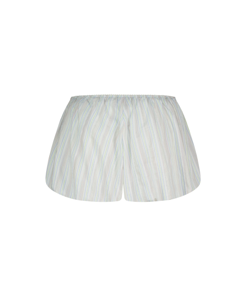 STRIPE CORSAGE BALLOON SHORTS SKYBLUE