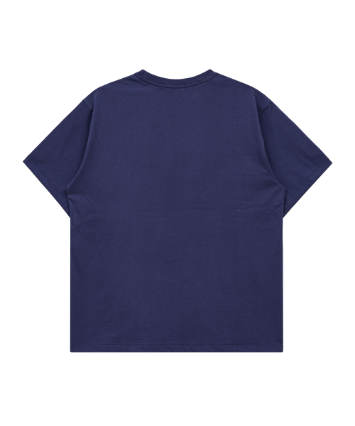 Vintage Gooreum Archive Stitch Half Sleeve T-shirt NAVY