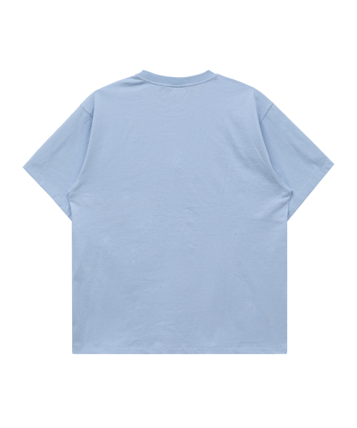 Vintage Gooreum Archive Stitch Half Sleeve T-shirt SKYBLUE