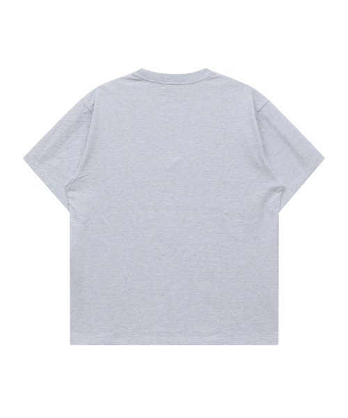 Vintage Gooreum Archive Stitch Half Sleeve T-shirt MELANGE WHITE