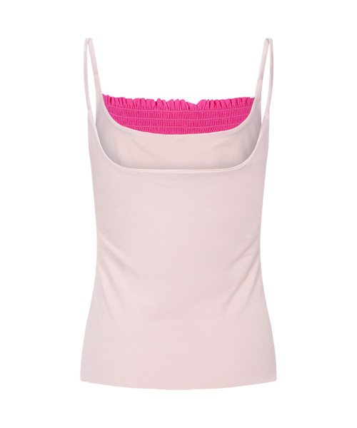 Isla Smocked Sleeveless Top (Pink)