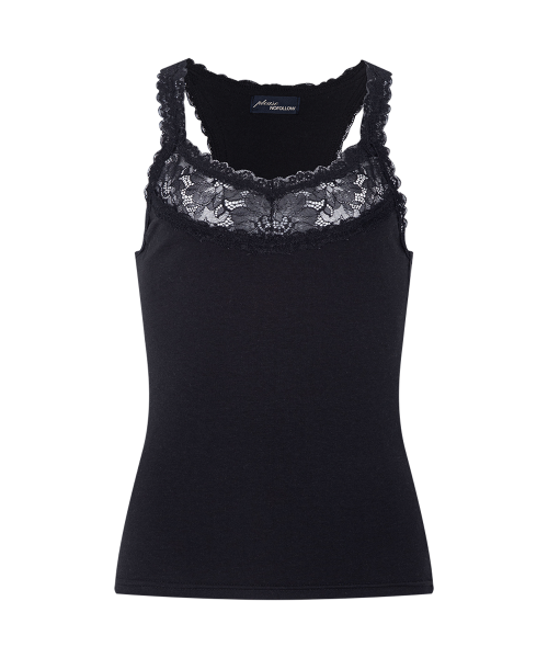 Zuri Lace Sleeveless Top (Black)
