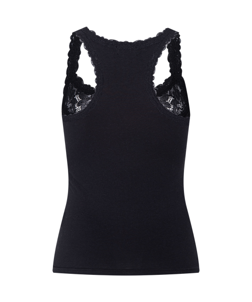 Zuri Lace Sleeveless Top (Black)