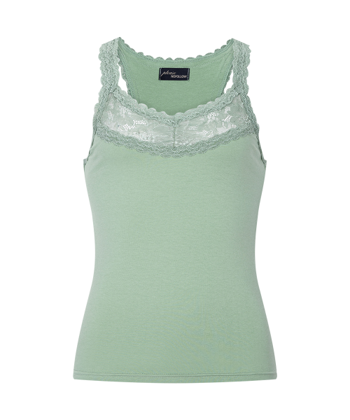 Zuri Lace Sleeveless Top (Green)