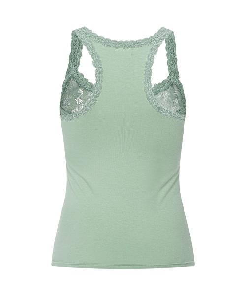 Zuri Lace Sleeveless Top (Green)