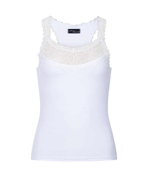 Zuri Lace Sleeveless Top (White)