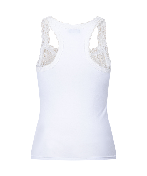 Zuri Lace Sleeveless Top (White)