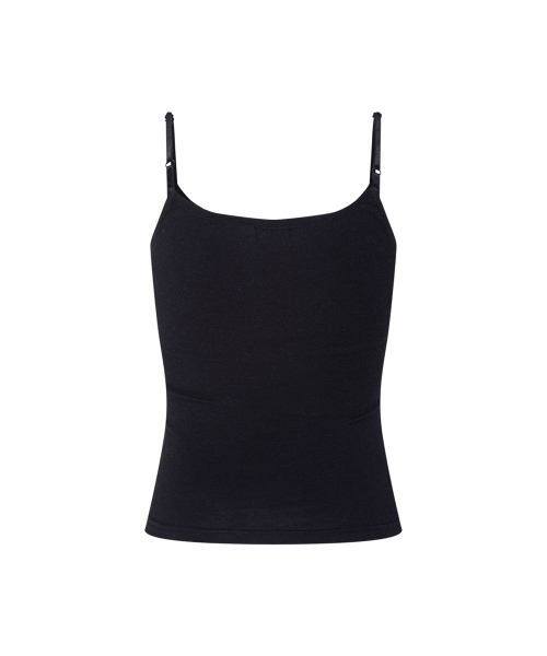 Leni Lace Sleeveless Top (Black)