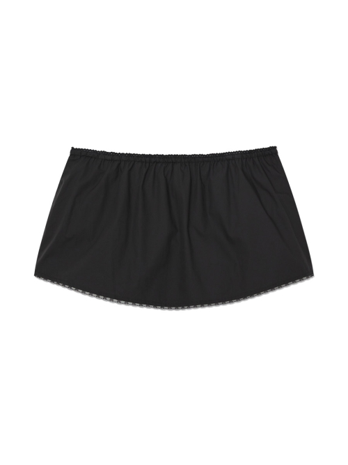G CLASSIC LACE-UP MINI SKIRT (BLACK)