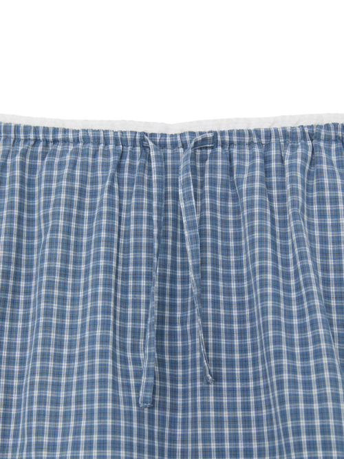G CLASSIC LACE-UP MINI SKIRT (BLUE)