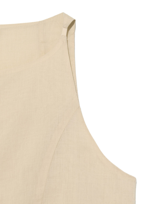 G RUFFLED BUTTON BLOUSE (BEIGE)