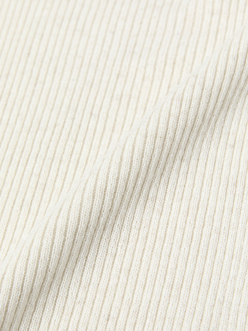G CLASSIC RIB V-NECK KNIT (OATMEAL)