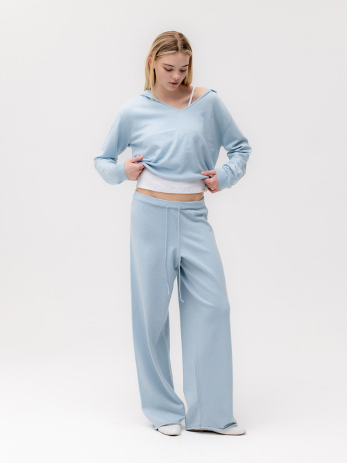 G HUG KNIT PANTS (BABY BLUE)
