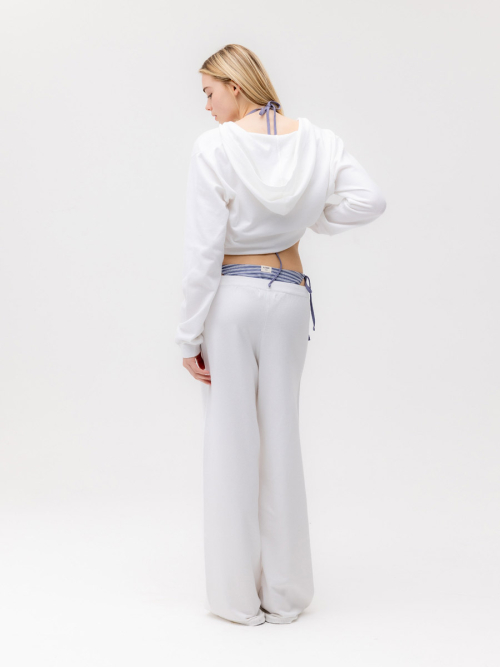 G HUG KNIT PANTS (WHITE)