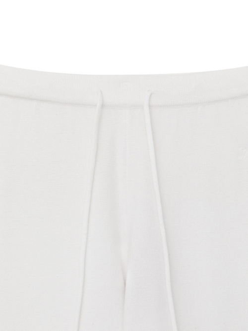 G HUG KNIT PANTS (WHITE)
