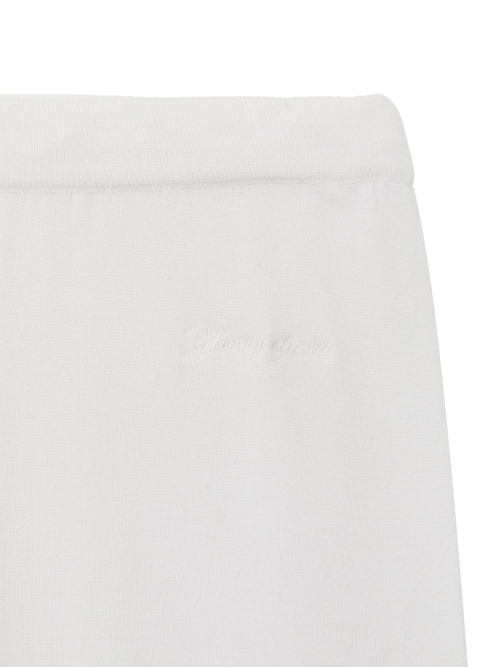 G HUG KNIT PANTS (WHITE)