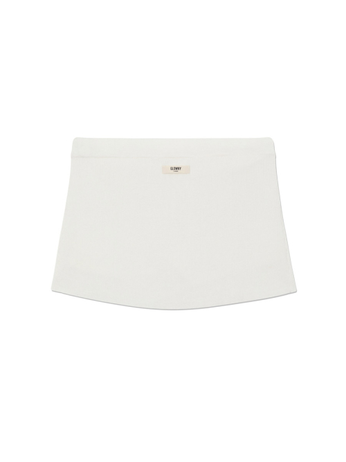 G KNIT REST SKIRT (WHITE)