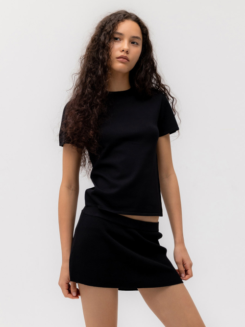 G BABY KNIT TEE (BLACK)