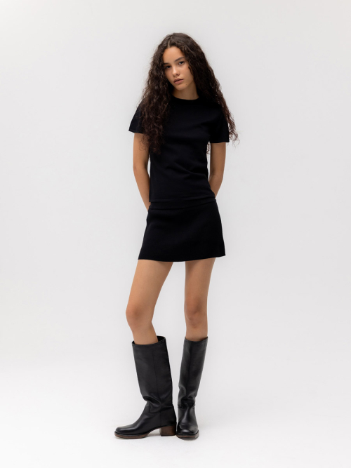 G BABY KNIT TEE (BLACK)