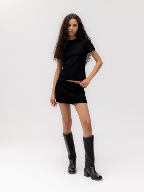 G BABY KNIT TEE (BLACK)